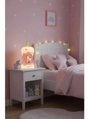 Miniso Sanrio Lisanslı Hello Kitty Mum Figürlü Dekoratif Gece Lambası 12 cm – Yumuşak Işıklı Tasarım