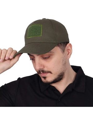 Kordak Haki Peç Alanlı Taktik Şapka - Ayarlanabilir Model