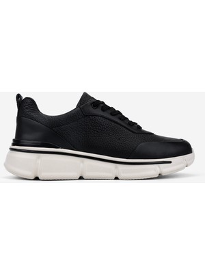Valmenti Erkek Hakiki Deri Siyah Sneakers & Spor Ayakkabı 381 23341 Erk Ayk Y26 Sıyah