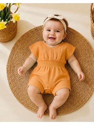 Rüya Kids Kız Bebek Yazlık Kısa Tulum