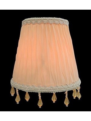 Defne Store Designs, Inc. Klipsli Büzgülü Pileli Empire Avize Alev Klipsi Takıcı, CSO-1033-5WH, 3 x 5 x 4,5, Beyaz, 1 Paket