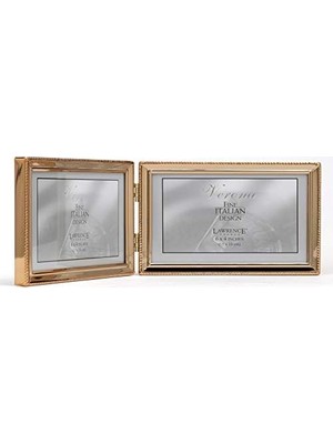 Defne Store Frames Klasik Boncuk Resim Çerçevesi, 6x4 Çift, Altın