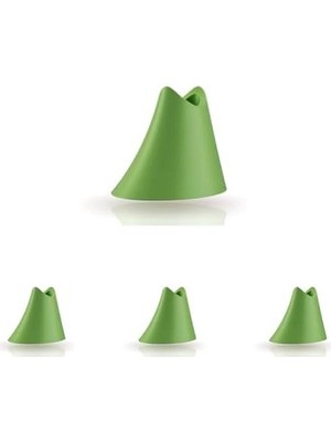 Defne Store Bioplastik Fırça Tutacağı Tekli Yeşil (4 Paketi)