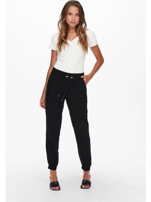Only 15203946 Onlkelda-Emery Pull-Up Pnt Black Kadın Pantolon