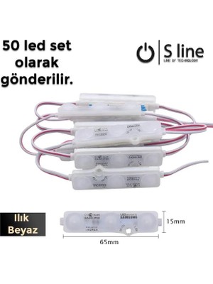Uravas Store Samsung LED Modul 3 Lü Ilik Beyaz (BAĞ:50ADET)