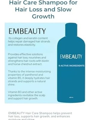 Defne Store Embeauty Kolajen ve Keratin Saç Dökülmesine Karşı Hızlı Sac Uzatan Dolgunlaştırıcı Onarıcı Besleyici Şampuan