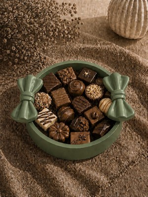 Gizem Design Products Fiyonk Kase - Şekerlik - Çikolatalık Haki