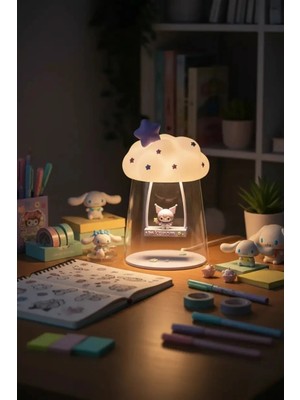 Miniso Sanrio Lisanslı Hello Kitty ve Arkadaşları LED Gece Lambası – Kuromi ve Cinnamoroll Figürlü (Tek Adet)