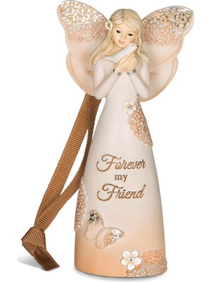 Defne Store 19080 Forever Friend Melek Figürü Ornament, 11.4 cm