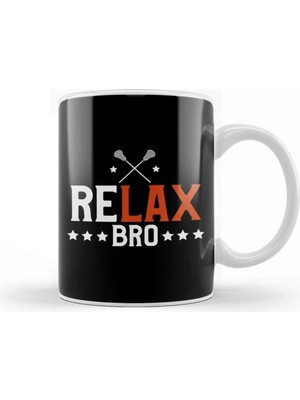 Dekado Referee Funny Relax Bro Funny Lacrosse Pun Player & Coach Kupa Bardak Porselen