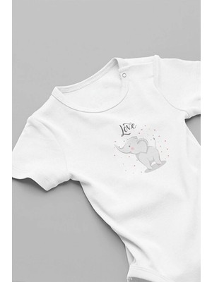 Eydu Baby Beni En Çok Ablam Sever Baskılı Çıtçıtlı Bebek Body Badi Zıbın