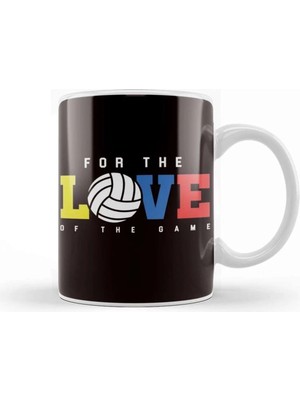 Dekado For Love Of Game Volleyball Player Coach Team Setter Kupa Bardak Porselen