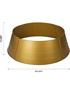 Defne Store Glitzhome Ayarlanabilir Dövülmüş Metal Ağacı Yaka Süslemeleri, 40" D, Altın, Büyük (GH31066)