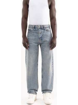 Machinist Erkek Straight Fit Jean Pantolon Açık Mavi