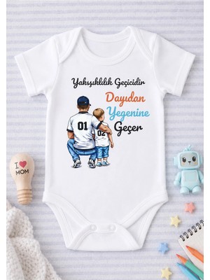 Eydu Baby %100 Pamuk Teddy Bear Selam Kızlar Ben Geldim Bebek Body Kısa Kollu Çıtçıtlı Badi Zıbın