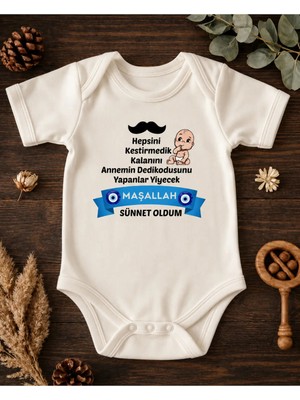 Eydu Baby Babaannesinin Minik Kuzusu Bebek Body Uzun Kollu Badi Çıtçıtlı Zıbın