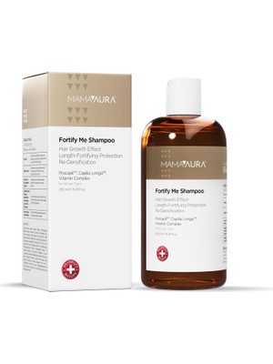 Defne Store Fortify Me Shampoo, Saç Dökülme Görünümünü Azaltmaya Yardımcı, Procapil ve Capilia Longa Içeren Saç Kökü Güçlendirici Şampuan, 250 ml