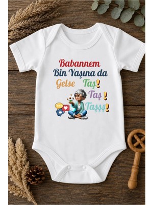 Eydu Baby Dayım Olsun Yeter Kalp Baskılı Bebek Body Badi Çıtçıtlı Zıbın