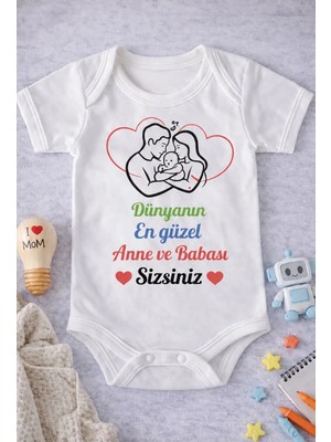 Eydu Baby Bayram Şekeri Baskılı Uzun Kollu Çıtçıtlı Bebek Body Badi Zıbın