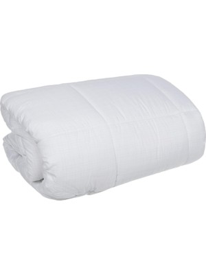Defne Store Düz Polyester Yorgan, Beyaz, Size