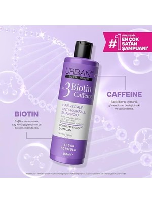 Defne Store Care Expert No.3 Biotin & Caffeine Dökülme Karşıtı Saç Bakım Şampuanı 350 ml -Vegan