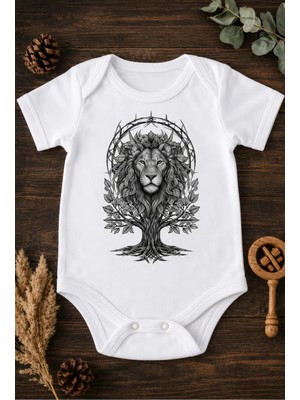 Eydu Baby Balon Fil Tavşan Baskılı Bebek Body Badi Çıtçıtlı Zıbın