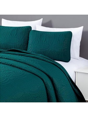 Defne Store Austin 3 Parça Büyük Boy Yatak Örtüsü Örtüsü Örtüsü Seti (, Cam Göbeği), Mikrofiber