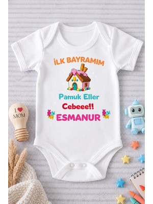 Eydu Baby Organik %100 Pamuk Babasının Oğlu Baskılı Bebek Body Uzun Kollu Çıtçıtlı Badi Zıbın