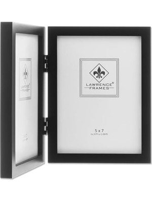 Defne Store Frames Menteşeli Çift Siyah Ahşap Resim Çerçevesi, Galeri Koleksiyonu, 15 x 17 cm