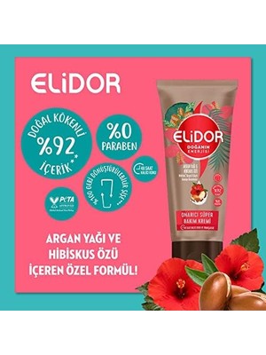 Defne Store Doğanın Enerjisi Onarıcı Süper Saç Bakım Kremi Argan Yağı ve Hibiskus Özü Dökülme Karşıtı ve Güçlü Uzamayı Destekleyici (170 Ml)