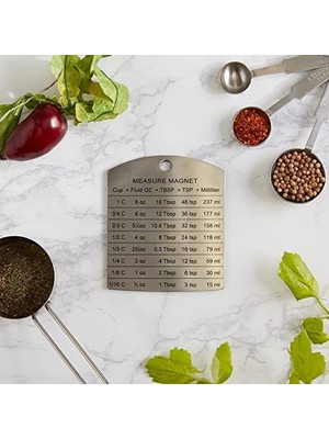 Defne Store Rsvp International Endurance Magnet Koleksiyonu Paslanmaz Çelik, Dönüşüm Mıknatısı, 4.125X3.5