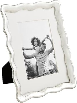 Defne Store Mud Pie 4x6 Dalgalı Metal Çerçeve; 9 1/4" x 7"