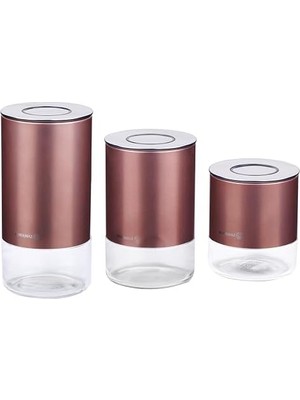 Defne Store Stora Plus 3lü Rosegold Saklama Seti