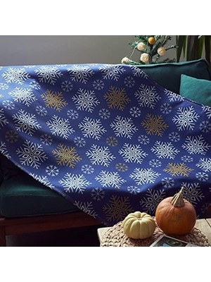Defne Store Kar Tanesi Tasarımlı Tv Battaniyesi - Tek Kişilik Battaniye 95 x 145 cm