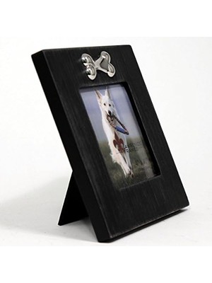 Defne Store Frames Köpek Kemikli Çerçeve, 10X10 Cm, Siyah