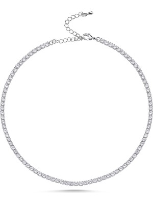 Merano Design 3mm Beyaz Su Yolu Choker