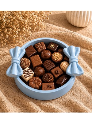 Gizem Design Products Fiyonk Kase - Şekerlik - Çikolatalık Bebe Mavisi