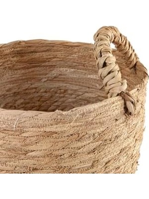 Defne Store Tony Naturel Kulplu Sepet 27 cm