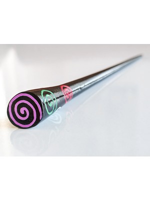 Moncuk Design Renkli Spiral Desenli Kokonat Saç Topuz Çubuğu