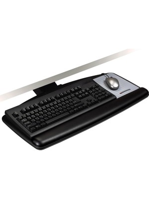 Defne Store 3m Keyboard Tray With Sturdy Platform, Lift To Adjust Height And Tilt For, Swivels And Stores Under Desk, Includes Gel Wrist Rest And Precise Mouse Pad, 23" Track, (AKT90LE)