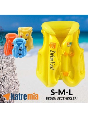 Empressco Katremia Şişme Havuz Deniz Yelekği Çocuk ( Sarı-Turuncu-Mavi) - Fiyatı, Yorumları