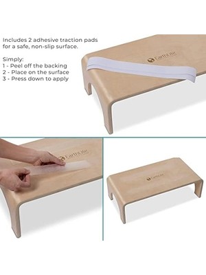 Defne Store Earthlite Küçük Holztritt – 10 cm Yüksekliğinde Sağlam, Sağlam Ahşap