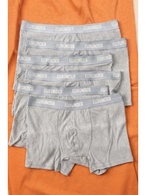 Elixunder 4'lü Erkek Boxer Terletmez Nefes Alabilen Pamuklu Boxer