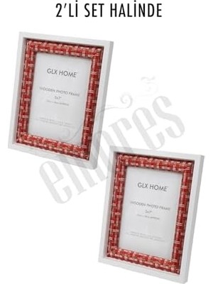 Defne Store Ahşap Resim Çerçevesi 2'li Set Halinde 13 x 18 cm Boyutunda