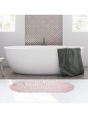 Defne Store Slikon Yumuşak Taban Banyo Paspası 34X68 cm Kaymaz ve Rahat