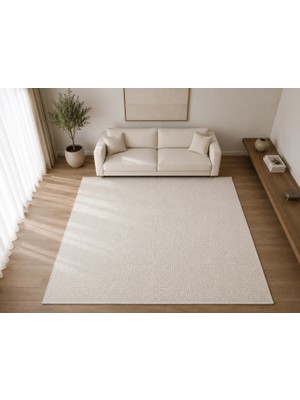 Hoom Rugs Sembol 2913 Krem Kemik Akrilik Dayanıklı Makine Halısı