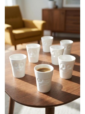 Acar Face To Face 6 Kişilik Fincan Desen1 90ML