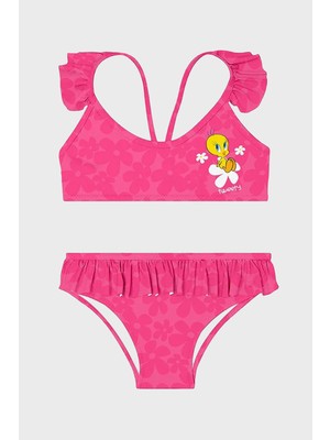 Slipstop Daisyloo  Kolay Kuruyan Uv Korumalı Fırfırlı Bikini Kız Çocuk Bikini SB2612050102