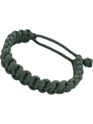 Kordak Ayarlanabilir Haki Paracord Bileklik M1 - Hayatta Kalma Bilekliği