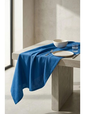 United Colors Of Benetton BE-28459-BL  %100 Pamuk Mavi Düz  40*140 cm Runner